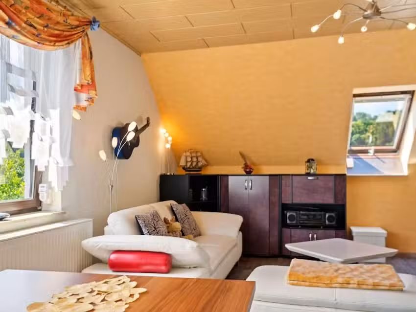 Apartment with garden view in the Erzgebirge