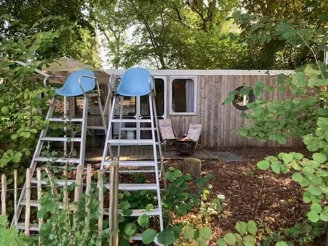Bungalow am Feldrand mit Sauna