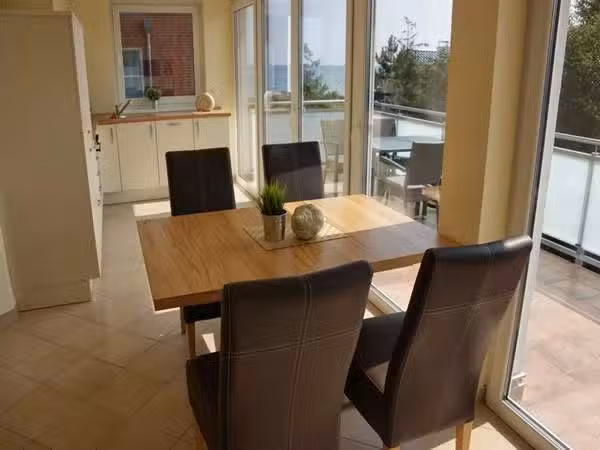 Ostsee-Penthouse-Wohnung Sonnenschein mit gro&szlig;er Dachterrasse