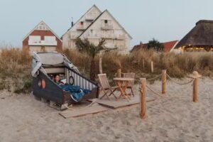 Schlafstrandkorb