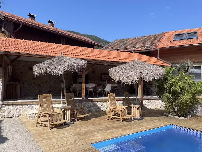 Stylische Alpenlounge