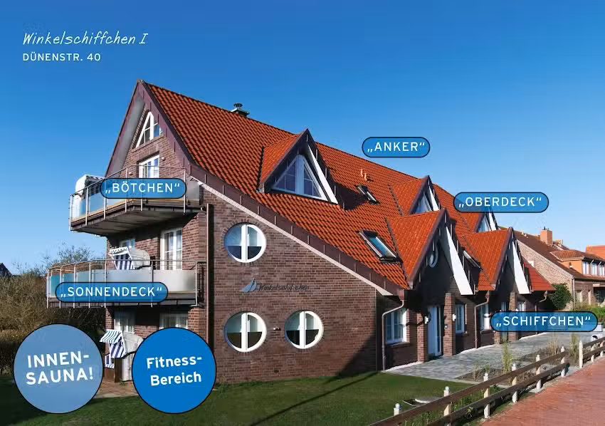 Winkelschiffchen I mit Sauna