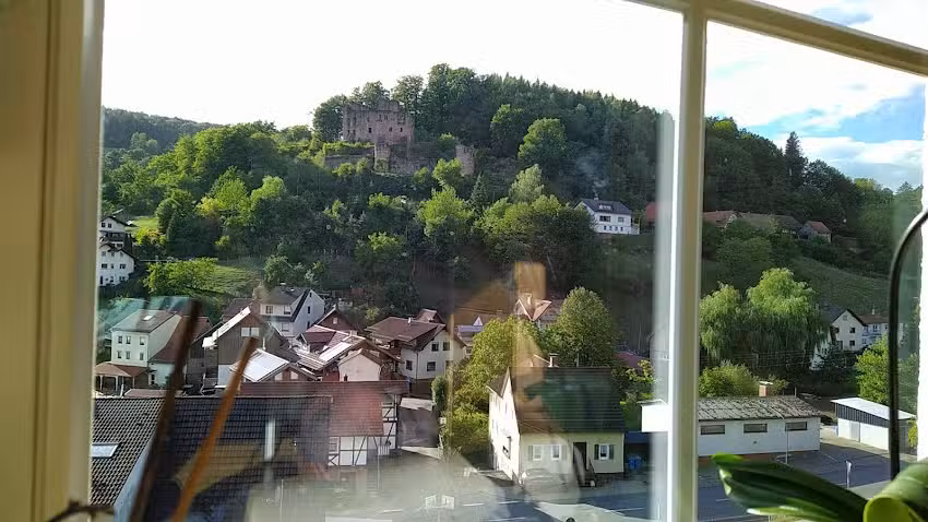 Zimmer Blick Burg Freienstein